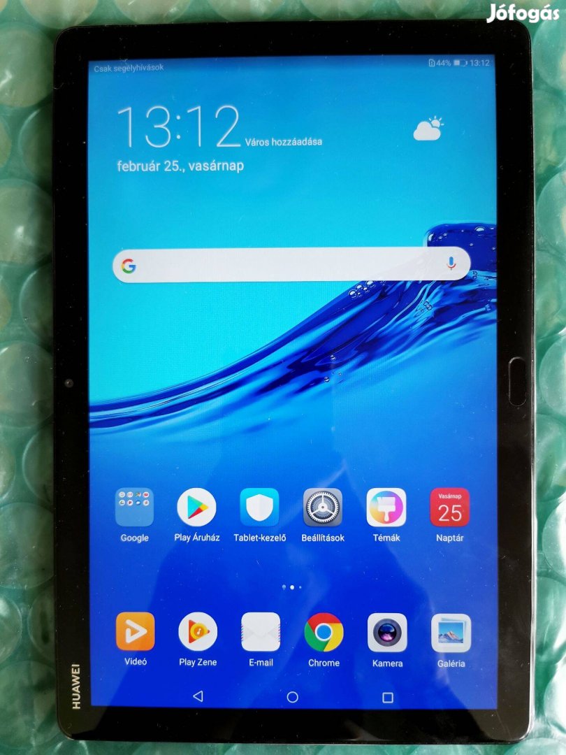 Huawei Mediapad M5 4G 3/32 3 hónap garancia 10.1 tab tablet fém ház