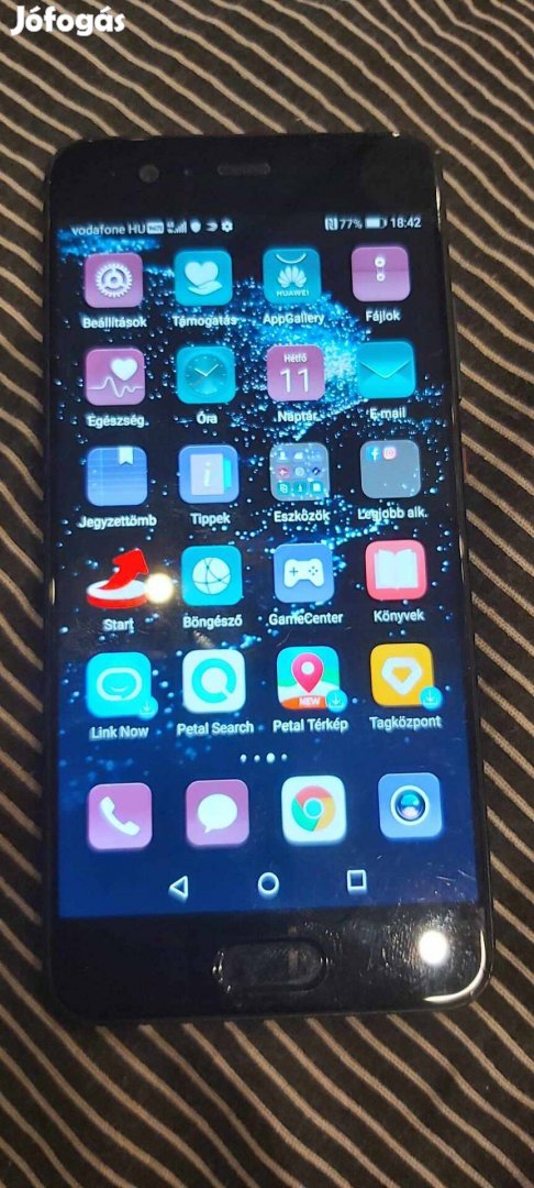 Huawei P10 4/64GB fekete mobil eladó. Processzor: Hisilicon Kirin 960
