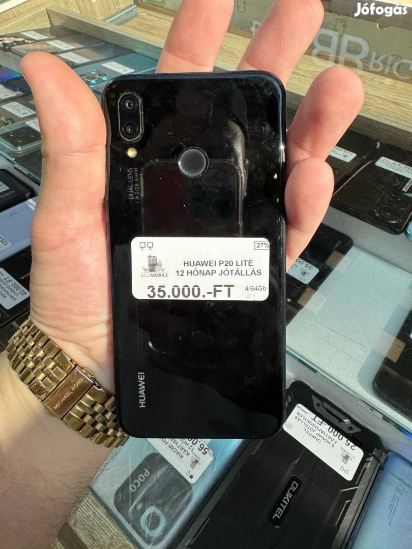Huawei P20 Lite Kártyafüggetlen 64 GB, 12 hó garancia
