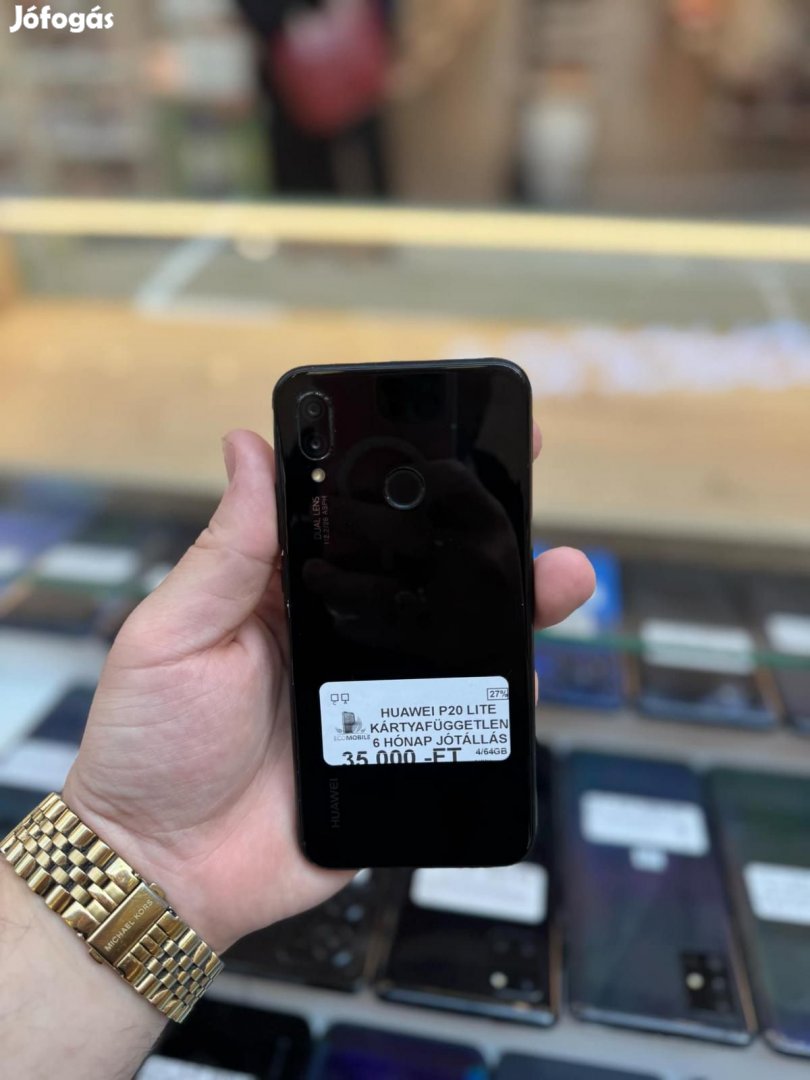 Huawei P20 Lite Kártyafüggetlen 64 GB, 12 hó garancia