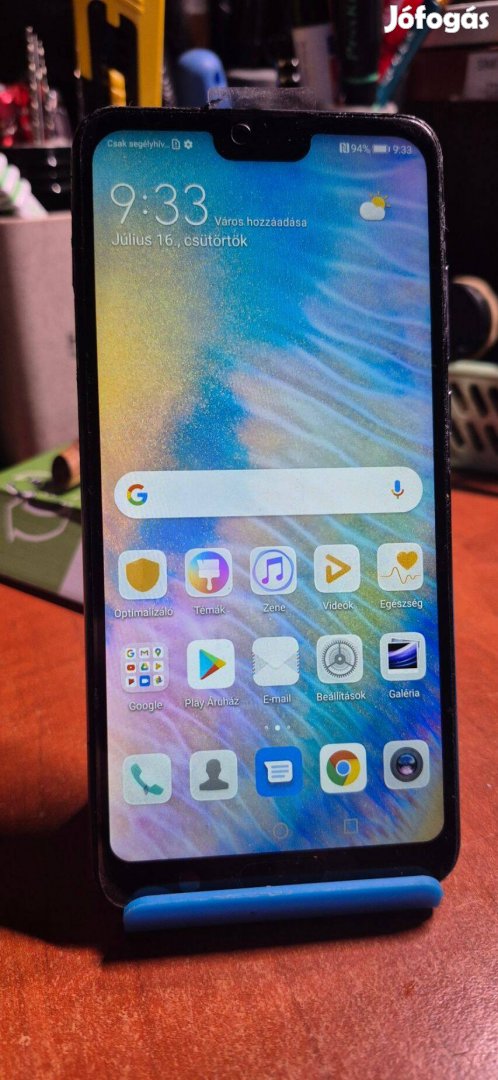 Huawei P20 - Telefon+Doboz+Töltő+TOK - Android 10 - 4 / 64 GB