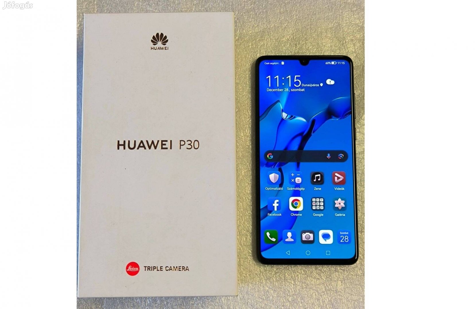 Huawei P30 6/128Gb (ELE-L29) mobiltelefon eladó!