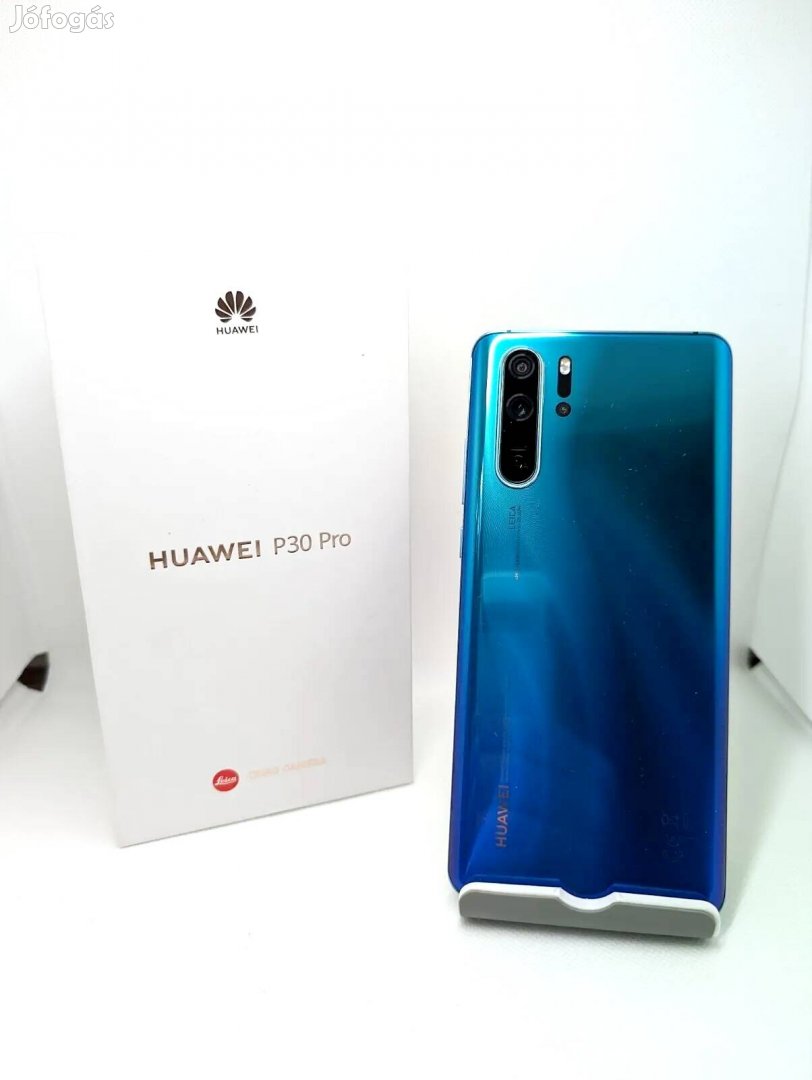 Huawei P30 Pro 256GB 8GB Dual Okostelefon Új Állapotban Eladó (Kék) 