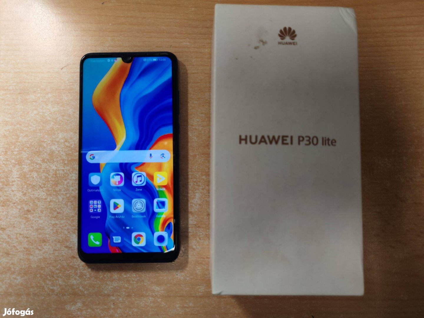 Huawei P30 lite 4/128GB Dual Független Újszerű Blue Garis !