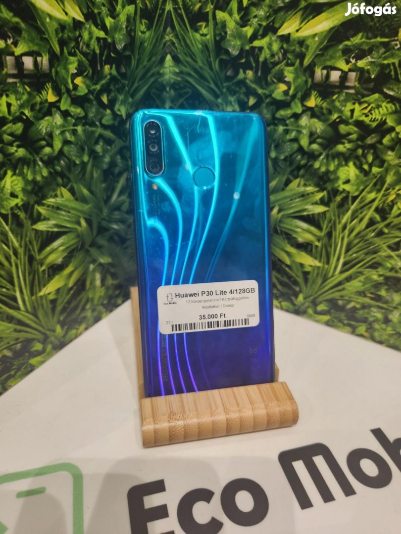 Huawei P30 lite Dual Sim 128 GB, 12 hó garancia