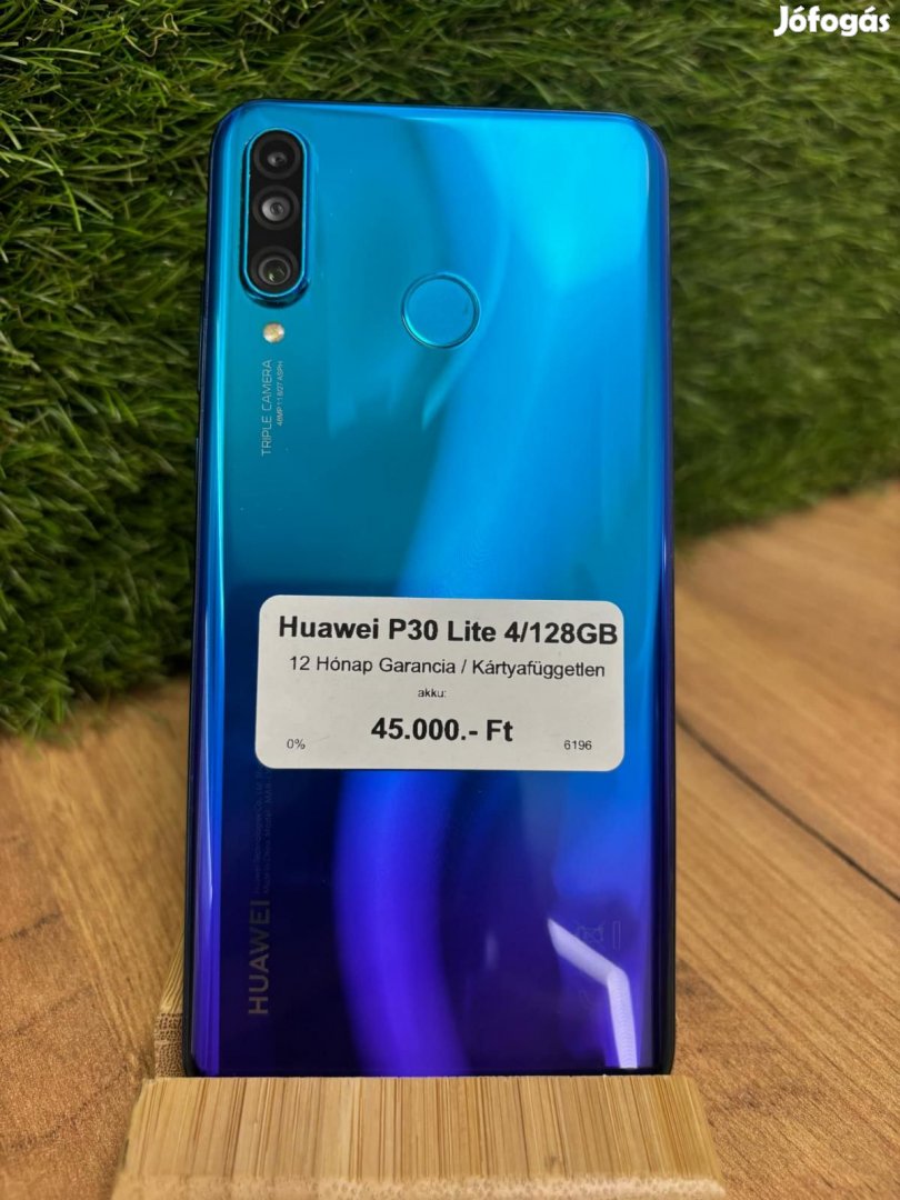 Huawei P30 lite Kártyafüggetlen 128 GB 4 GB Ram, 12 hó garancia