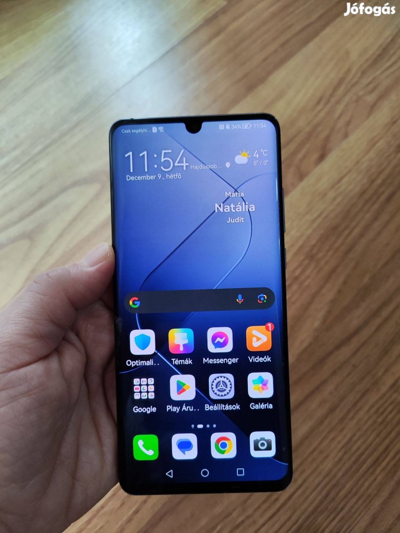 Huawei P30 pro dual, kártyafüggetlen eladó