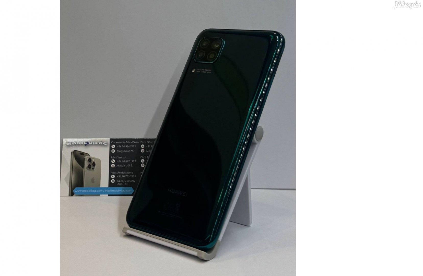 Huawei P40 Lite 128GB Zöld , Használt Garanciával!