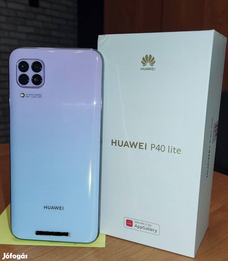 Huawei P40 Lite - Új - kiegészítőkkel / Van Google