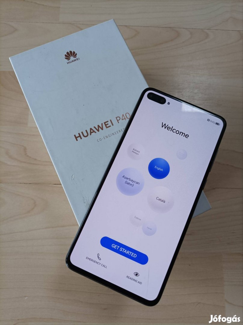 Huawei P40 - 128/8 dual SIM, független, tartozékokkal