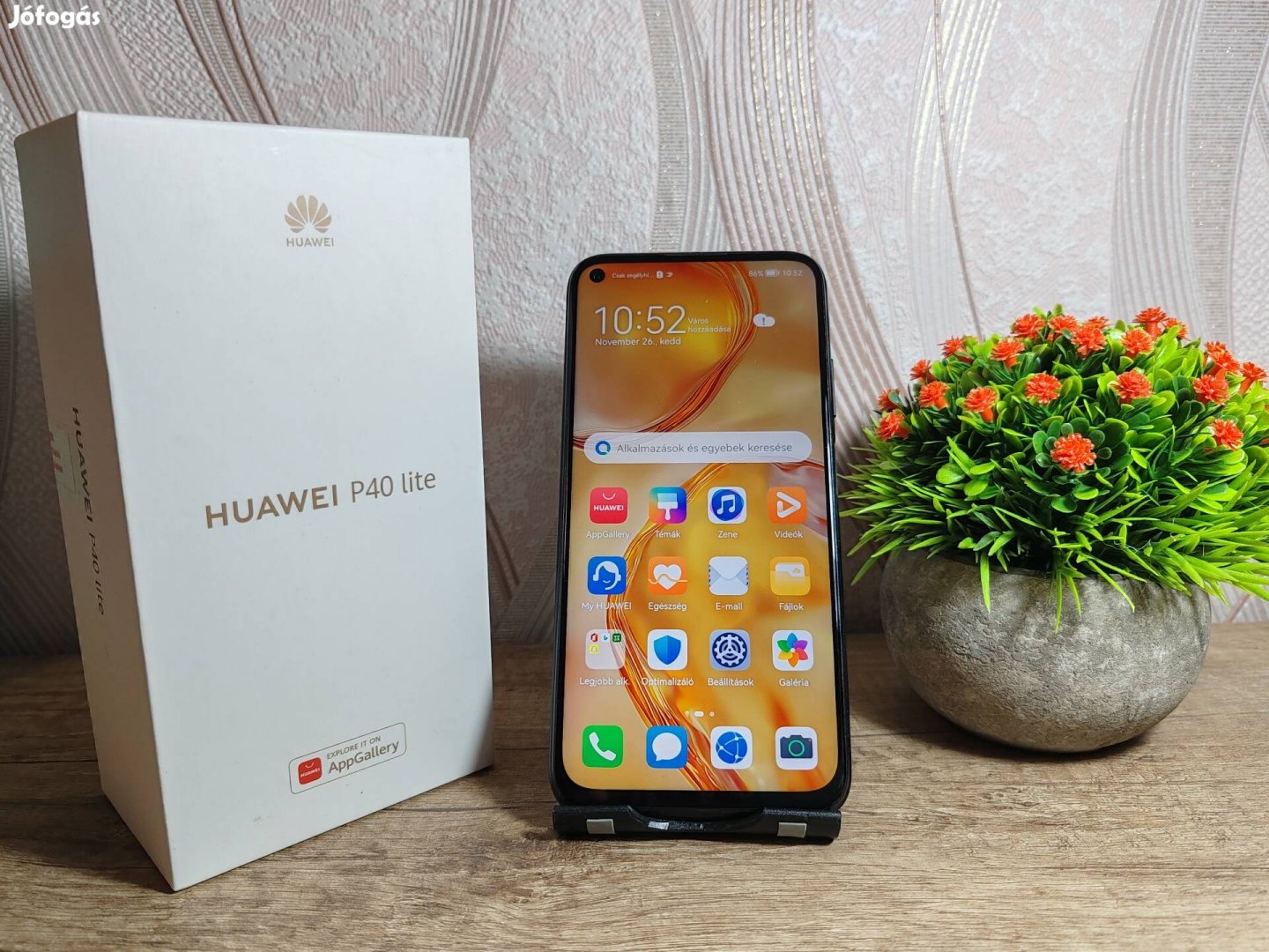 Huawei P40 lite 128GB 6GB RAM kártyafüggetlen + dual simes készülék.