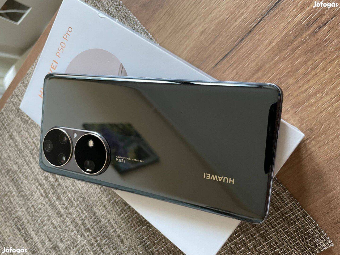 Huawei P50 Pro 256GB Black - Vadiúj állapot - Csere is lehet