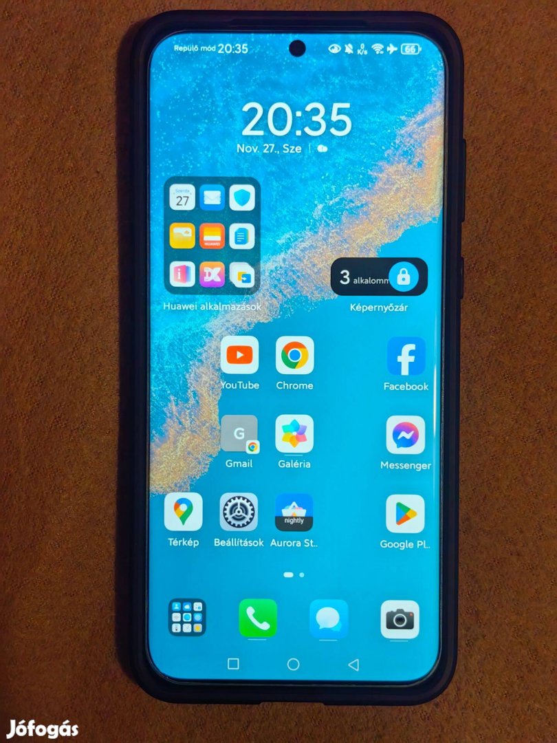 Huawei P60 Pro 8/256 GB, független, Google-val, 100% akkutelj