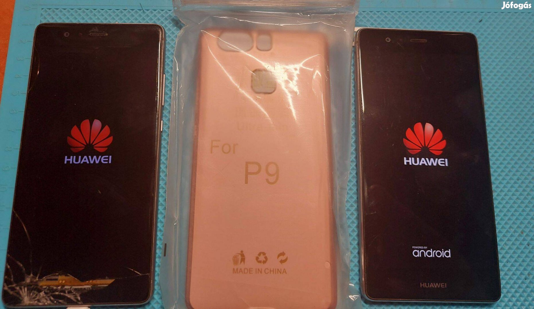 Huawei P9 - Független , Töltővel (Sérült LCD-VEL + 1 LCD Donorral