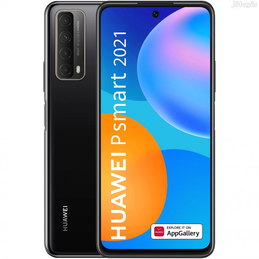 Huawei P Smart (2021) (128GB)  - Szín: Fekete