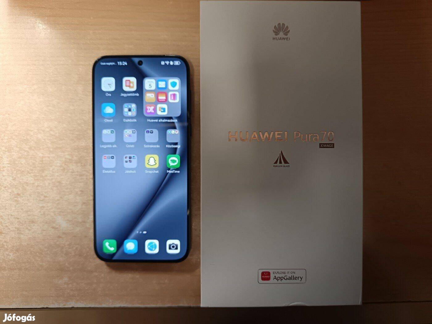 Huawei Pura 70 Pura70 5G 12/256GB Dual Újszerű Black 3év Garancia !