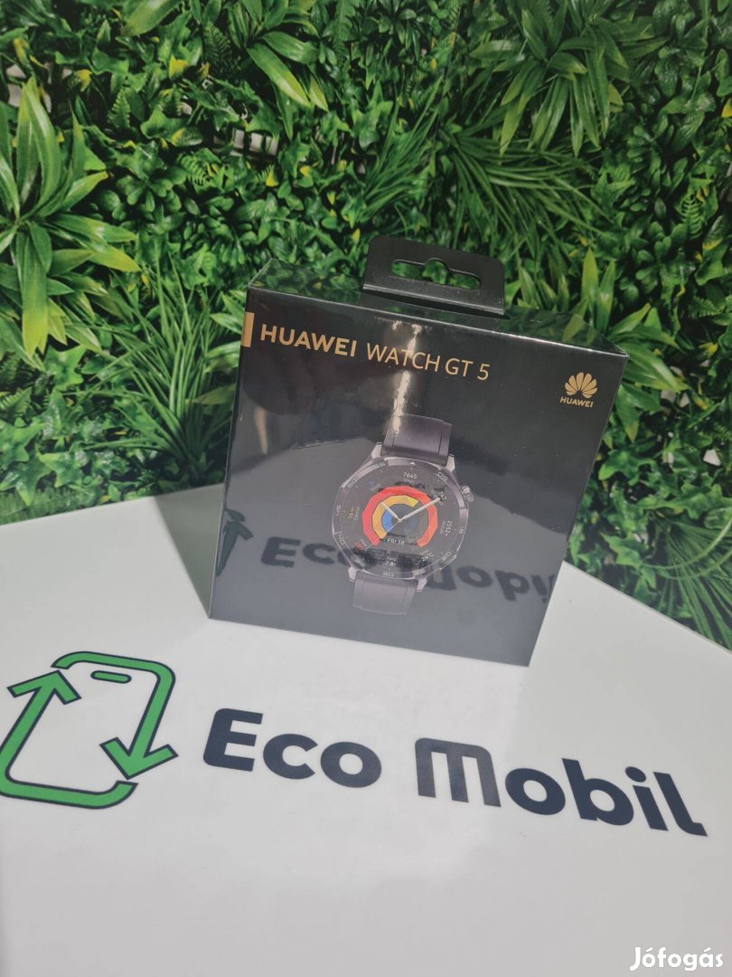 Huawei Watch 5 46mm új bontatlan 1 év jótállással ealdó !