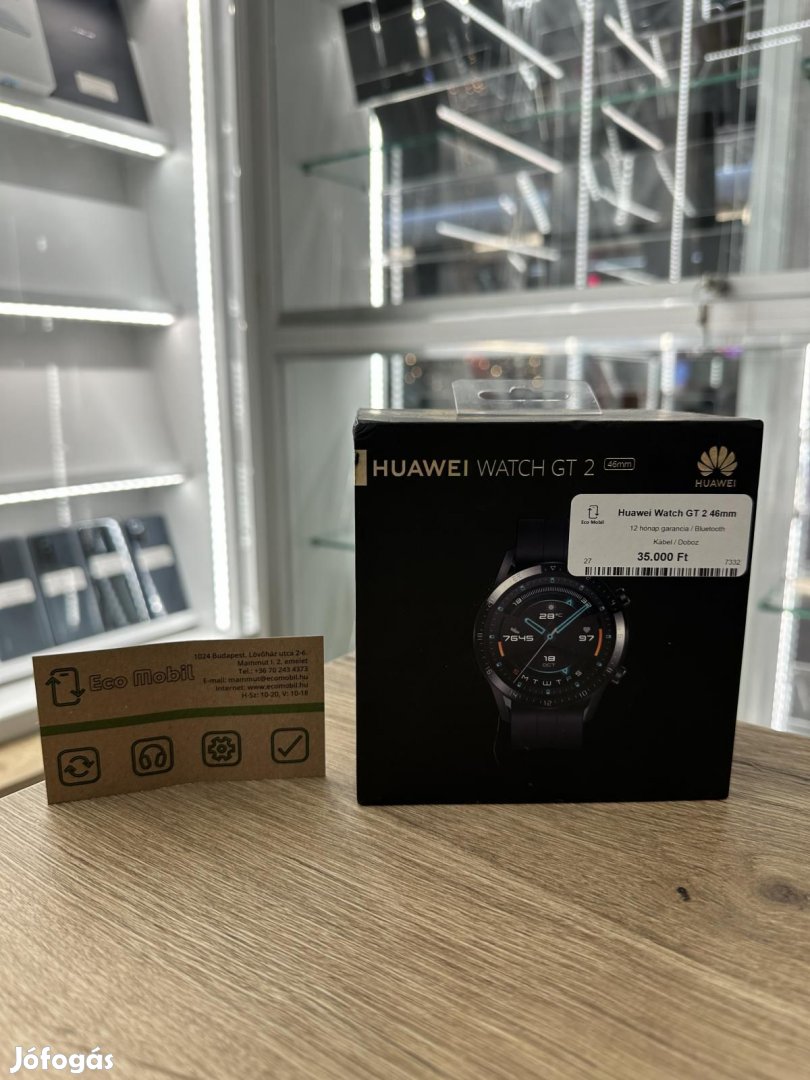 Huawei Watch GT2 Bluetooth, 12 hó garancia