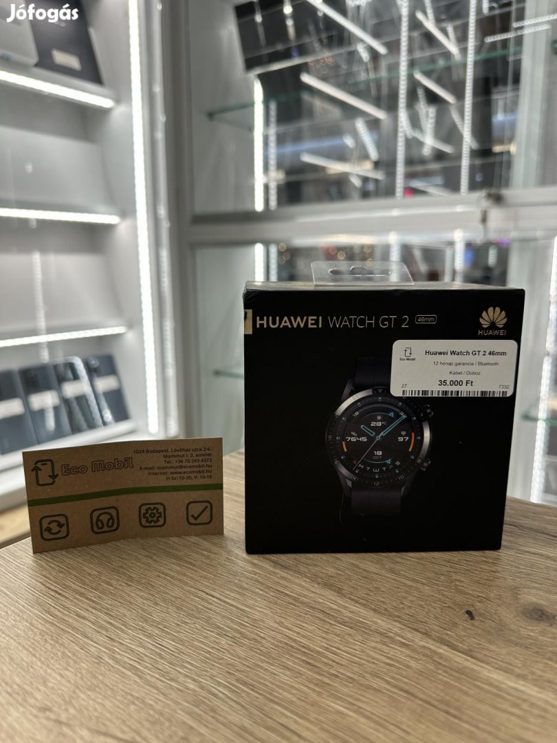 Huawei Watch GT2 Bluetooth, 12 hó garancia