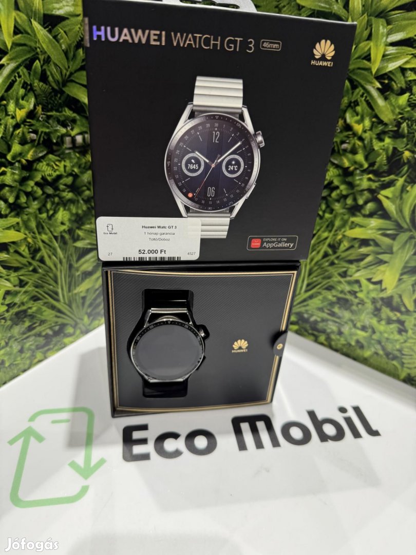 Huawei Watch GT3 Bluetooth, 12 hó garancia