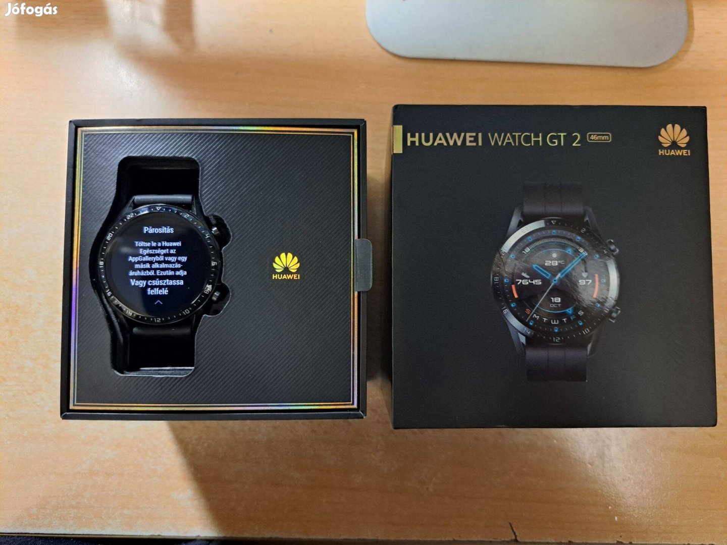 Huawei Watch GT 2 46mm Okosóra Újszerű Fekete Garis !