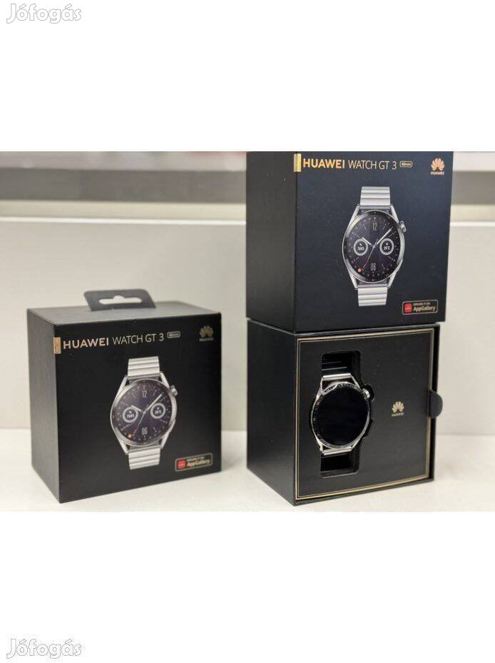 Huawei Watch GT 3 46MM Fekete színben 12 hónap Garancia