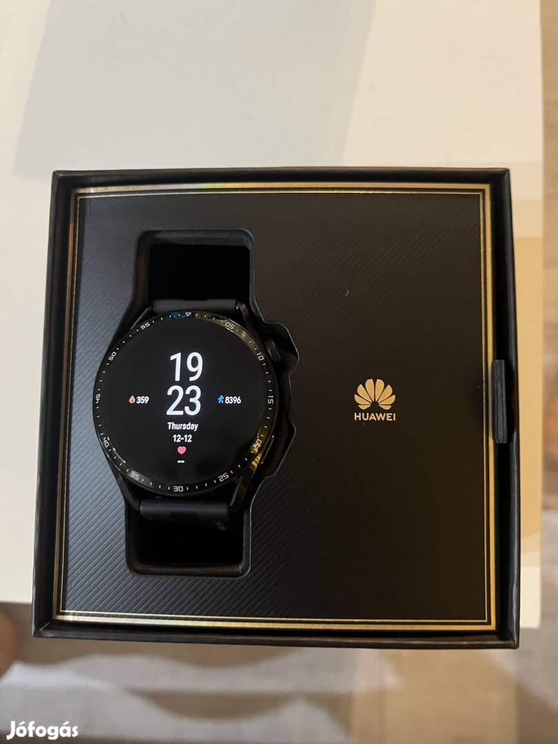 Huawei Watch GT 3 Active 46mm fekete - garanciális!