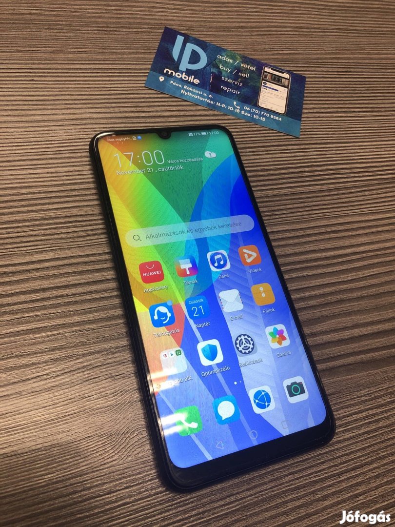 Huawei Y6P, Megkímélt, 64GB, Független, Dual, Garancia