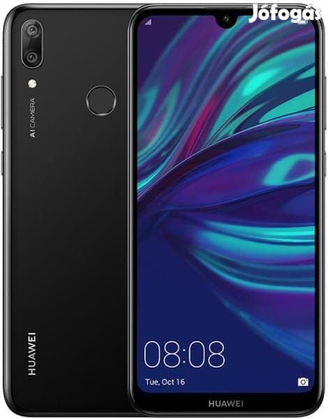 Huawei Y7 (2019) (32GB)  - Szín: Fekete