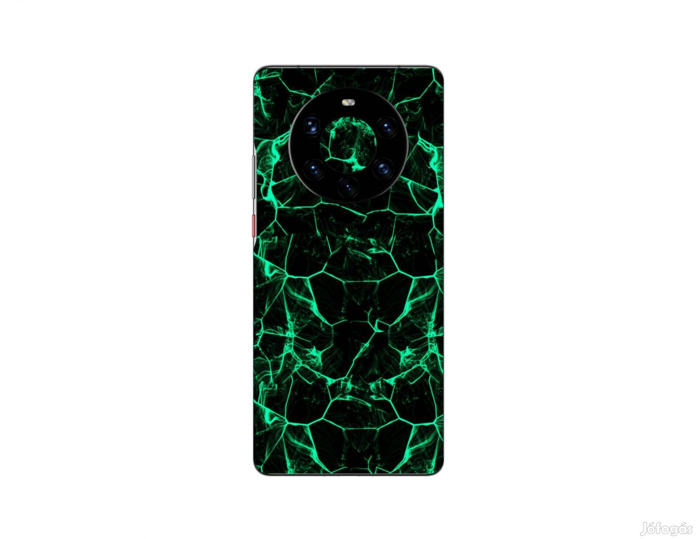 Huawei mate 40 pro - Zöld füstcsíkos fólia + 50 színben