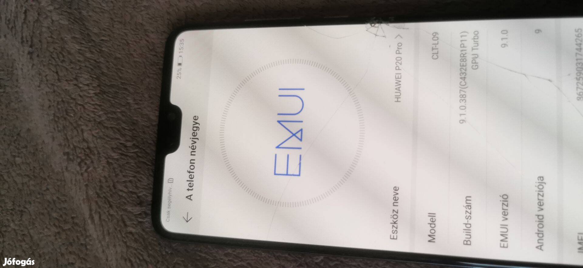 Huawei p20 Pro fuggetlen