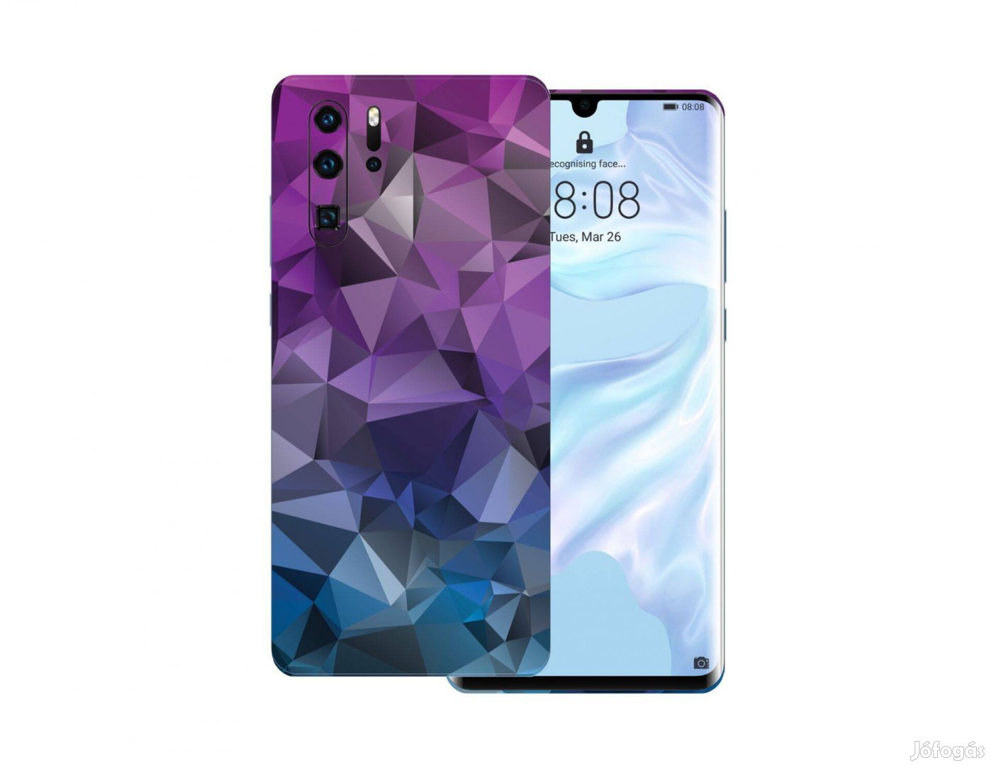 Huawei p30 pro - Színes mozaik fólia + 50 színben