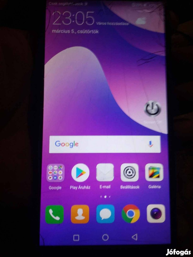 Huawei y7 prime 2018 törött,