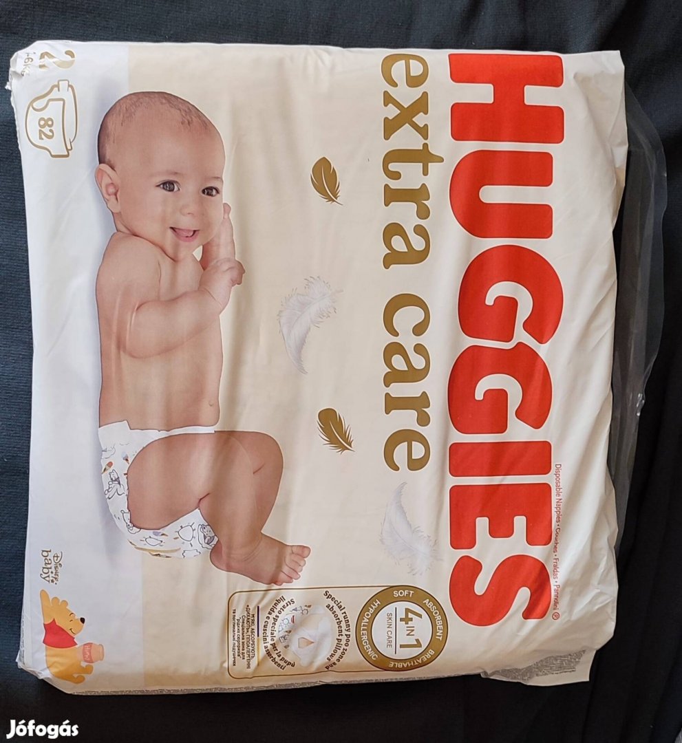 Huggies 2es bontatlan 82 darabos pelenkacsomag eladó