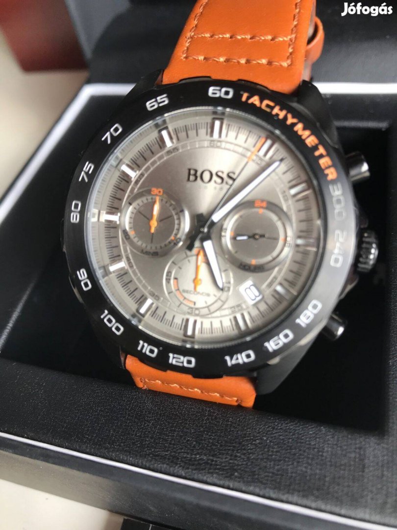 Hugo Boss chronograph Tachymeter.Új komplett szett!