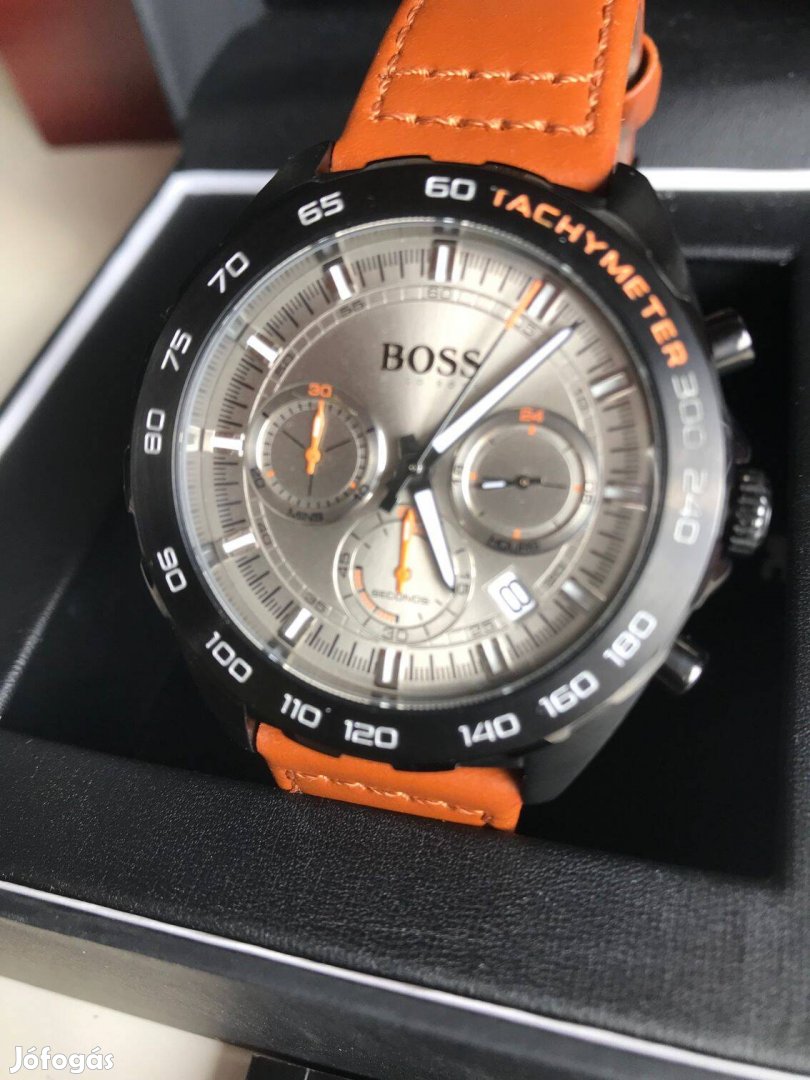 Hugo Boss chronograph tachymeter!Új.Komplett szett!