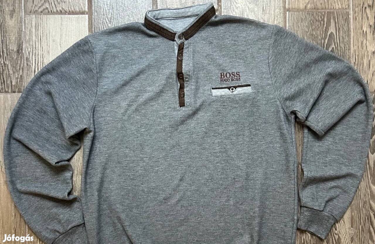 Hugo Boss hosszú ujjú felső M szürke
