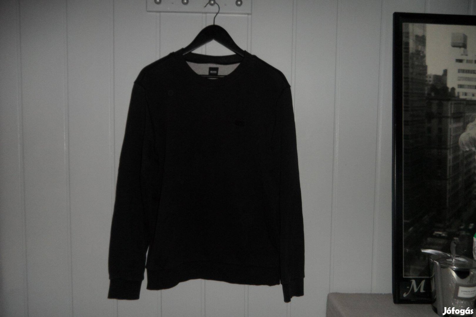Hugo Boss pamut pulóver - szabadidő felső L méret