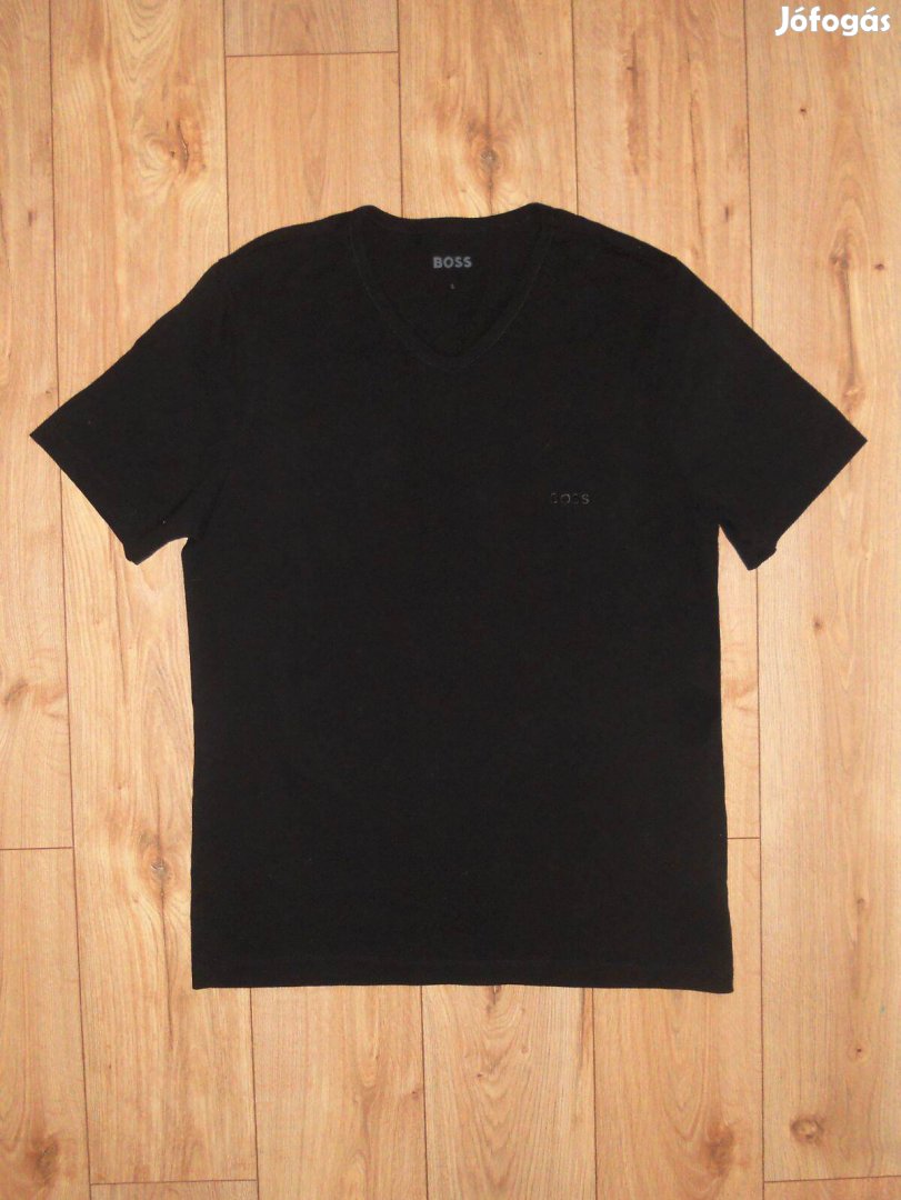 Hugo Boss rövid ujjú póló streccs L-es