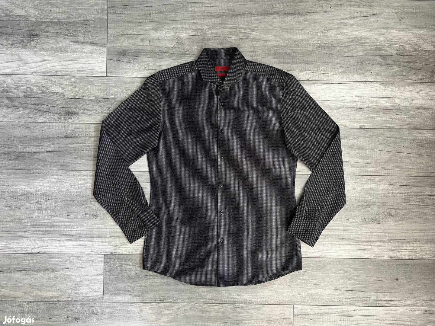 Hugo Boss szürke kockás ing