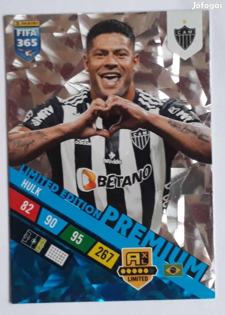 Hulk Clube Atlético Mineiro Premium Limited focis kártya Panini 2023