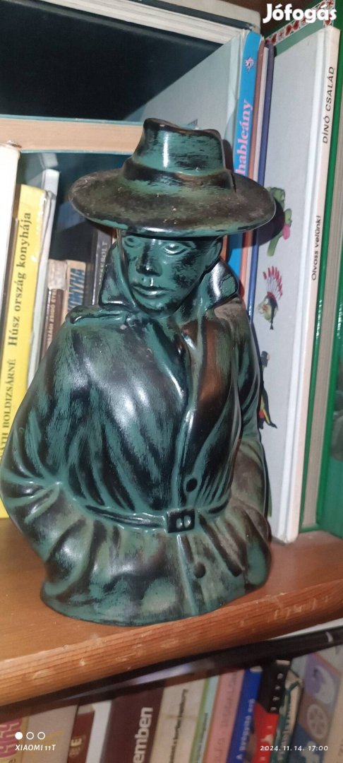 Humpry Bogart kerámia persely. Ritka, designer darab. Posta