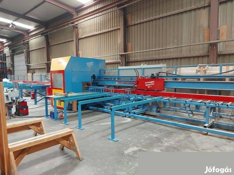 Hundegger ácsipari körfűrész szeglemezes tető gyártó