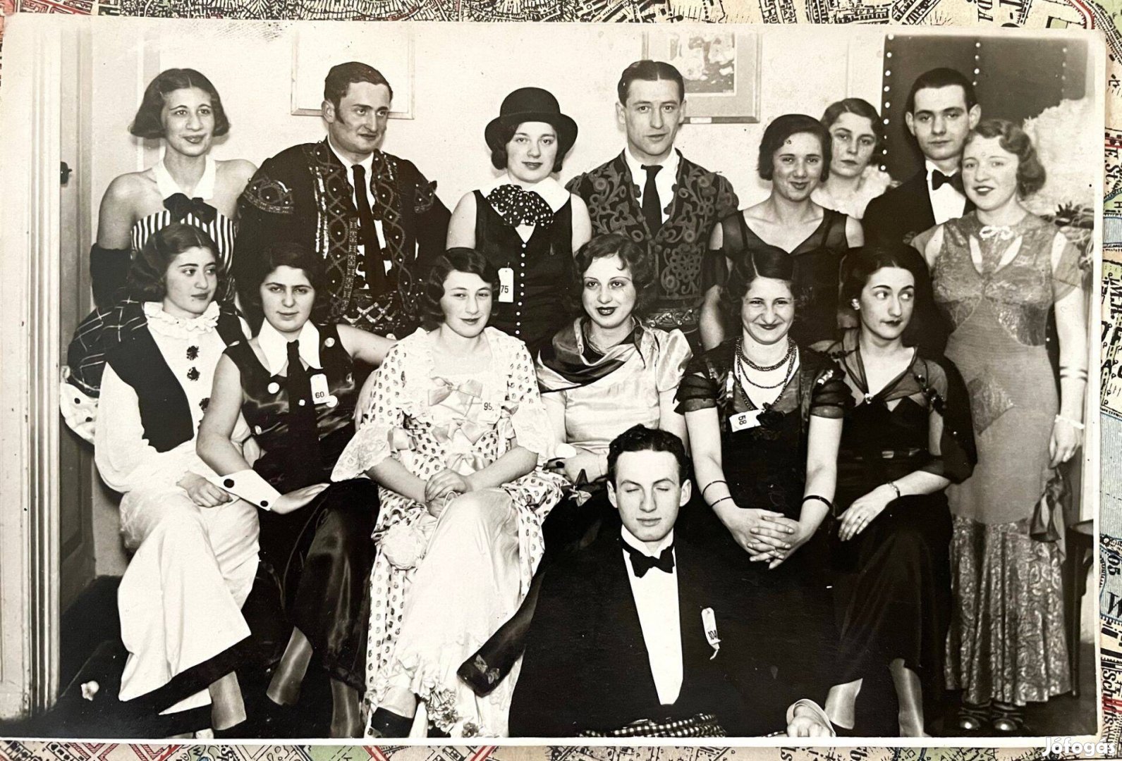 Hungária Vivó Club jelmezbál 1933. fénykép, fotó régi retro vintage