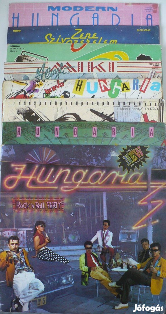 Hungária - Miki - Modern Hungária 8 db-os LP-kollekció
