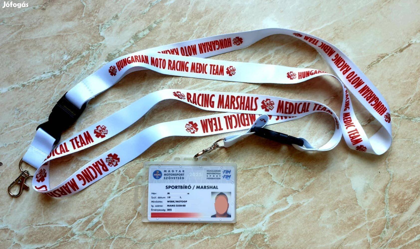 Hungarian Moto Racing Medic Team igazolványtartós nyakpánt
