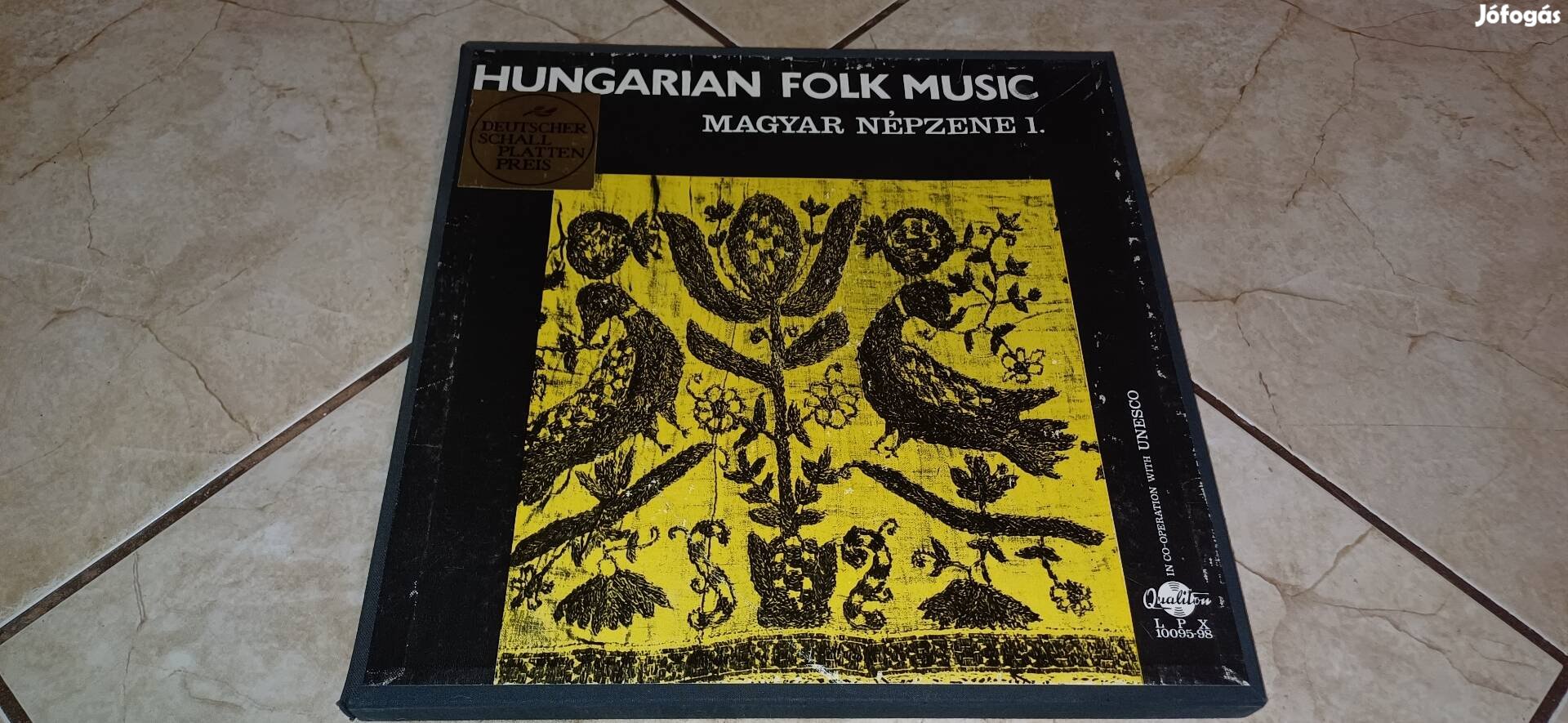 Hungarian folk music 4db bakelit hanglemez box