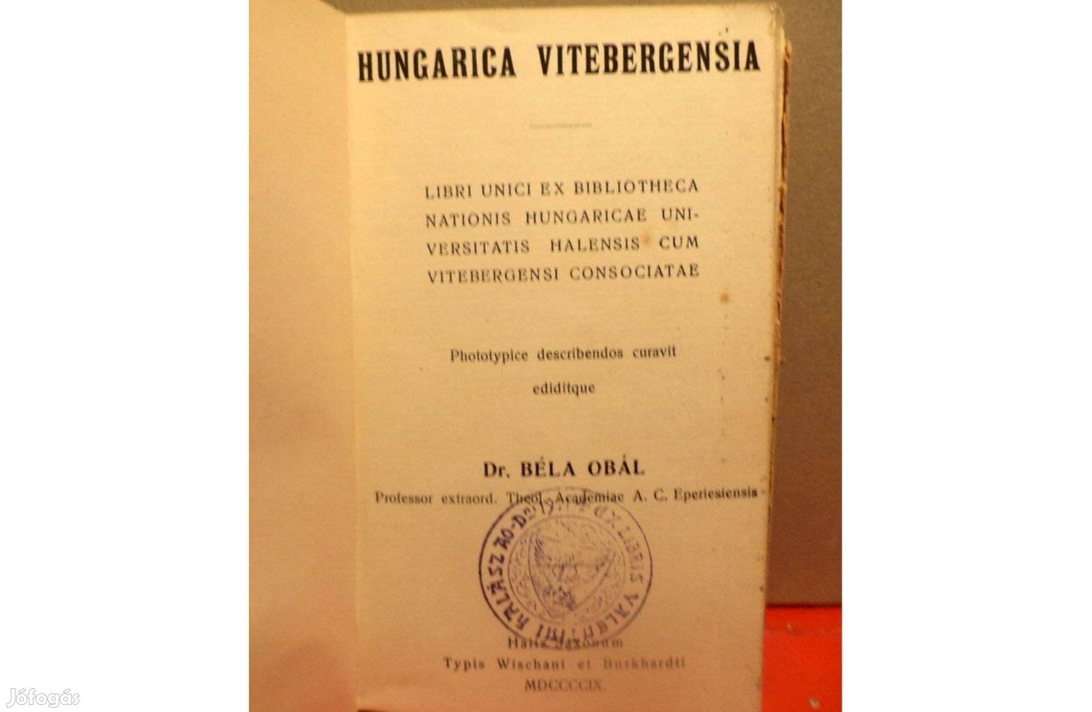 Hungarica Vitebergensia