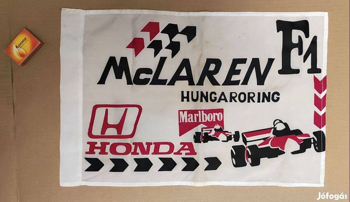 Hungaroring Mclaren Honda Zászló (kb.1988) 48x32cm