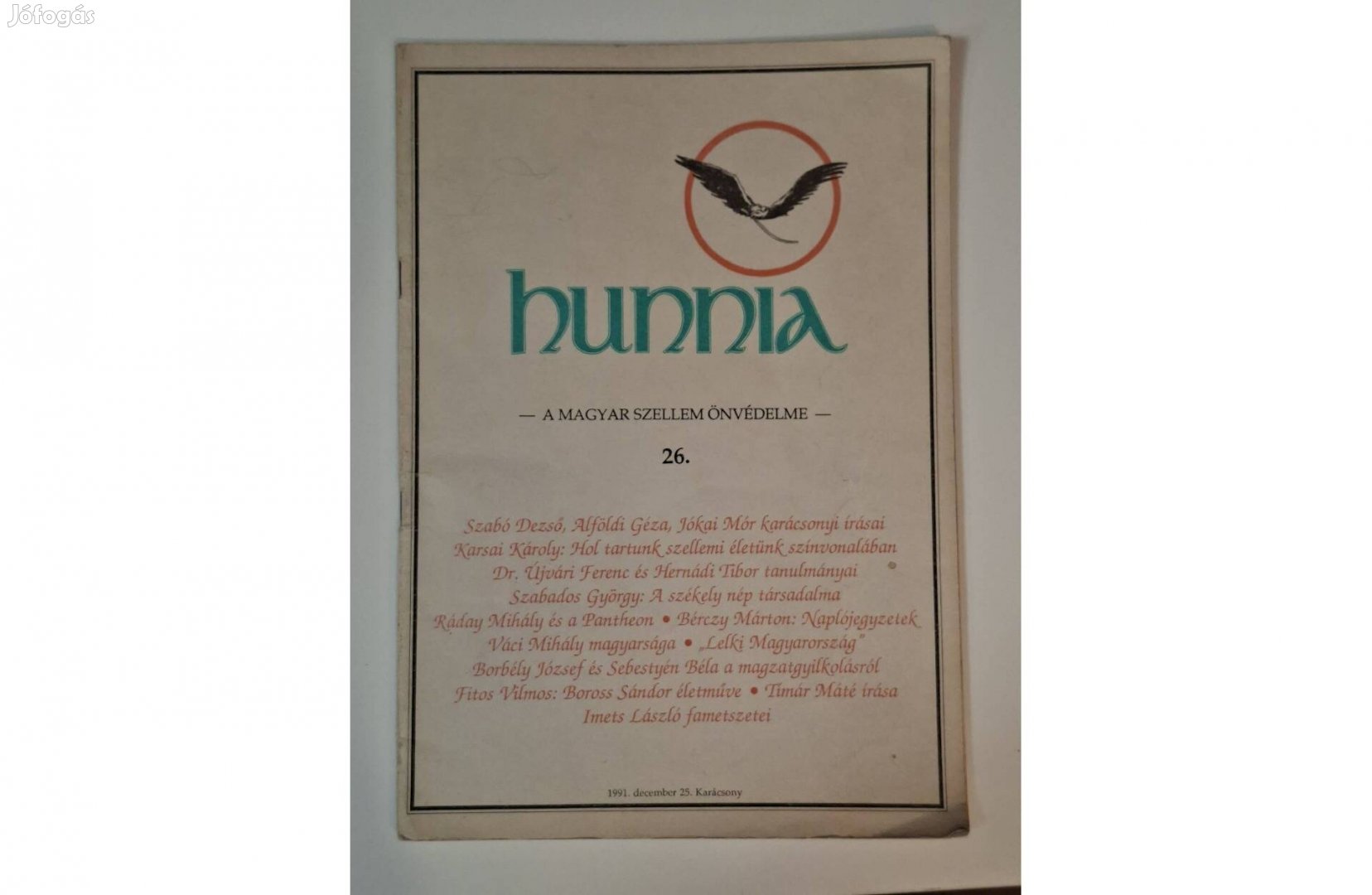 Hunnia- A Magyar Szellem Önvédelme 26., 1991. dec.25